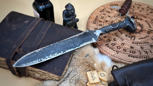 Hand Forged Railroad Spike Athame